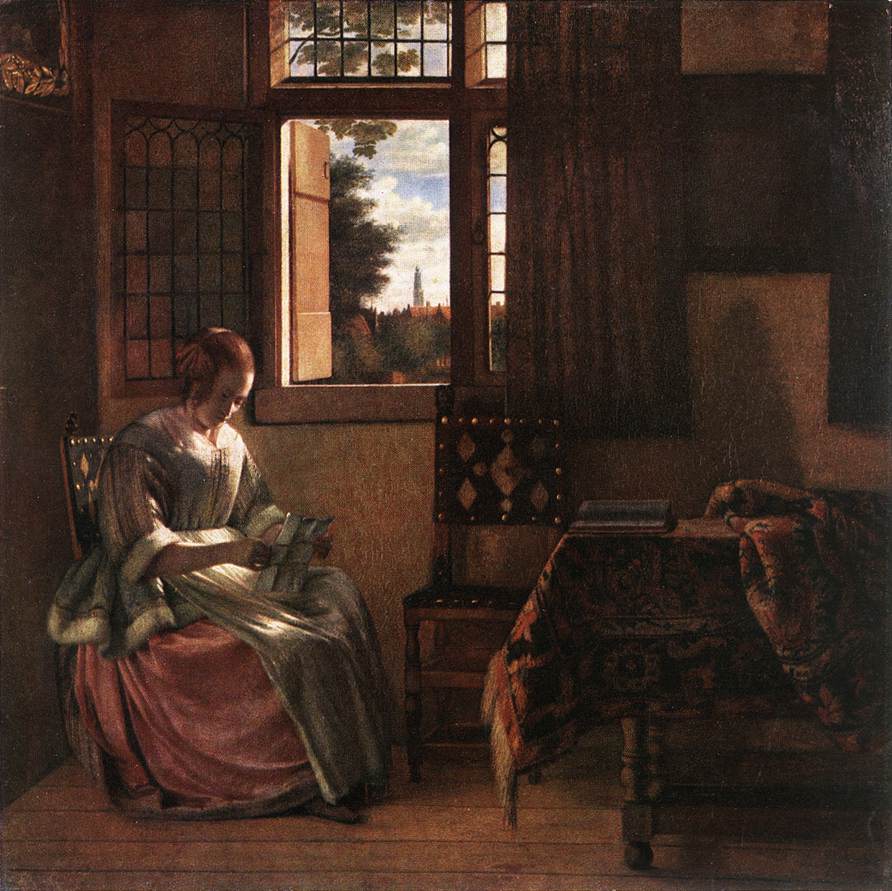 Woman Reading a Letter s